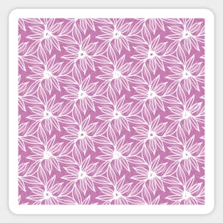 Jungle flowers - pink Sticker